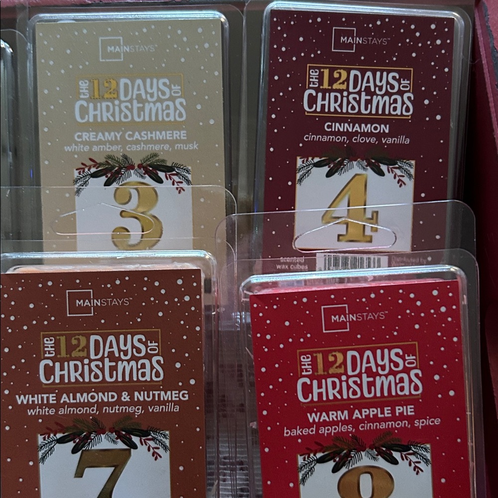 Mainstays Wax Melts The 12 Days of Christmas Bundle of 12 Packs Holiday Scented - Picture 6 of 9